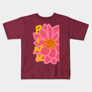 Pink flower Kids T-Shirt